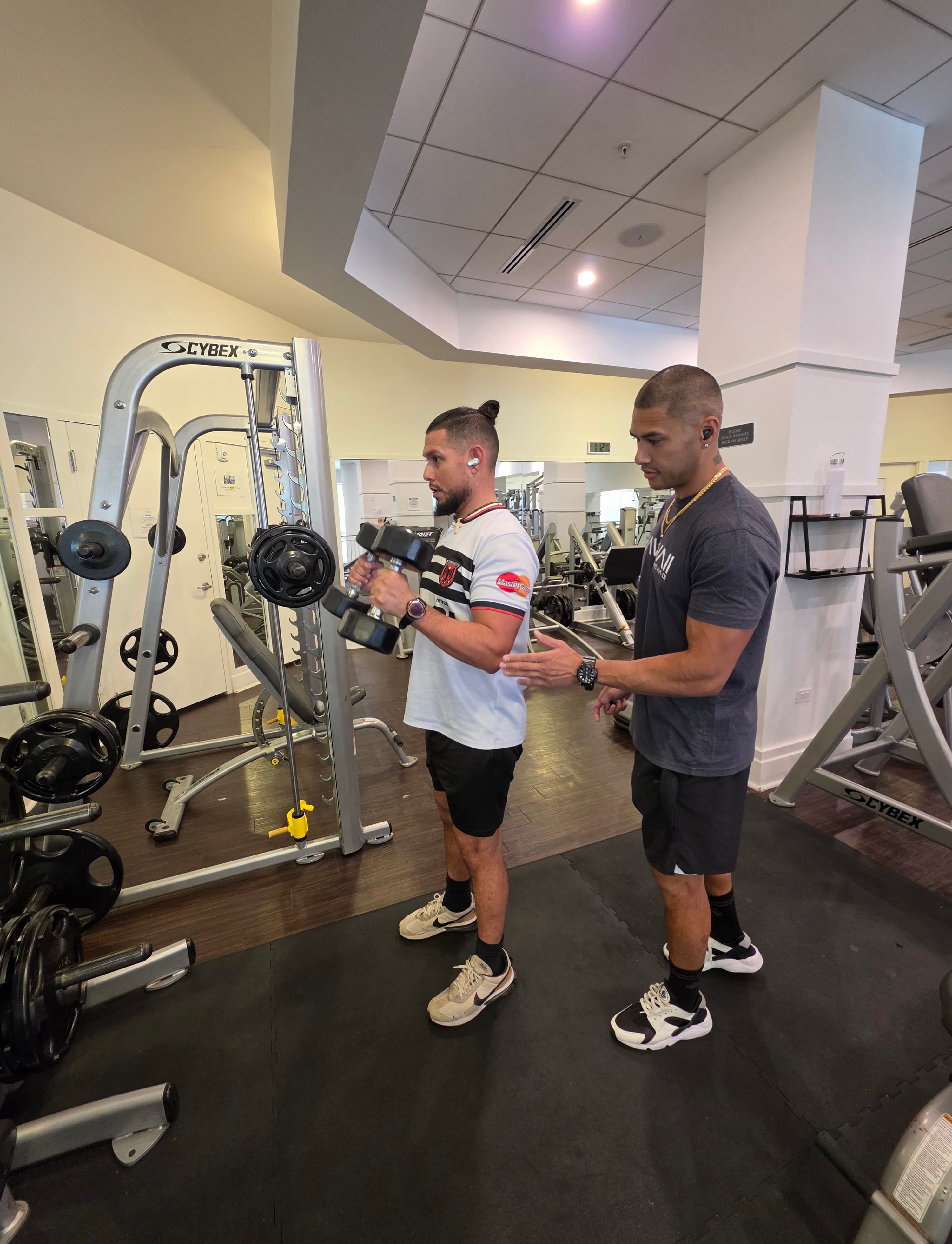 Drew Lauchengco, push day · chest + tri